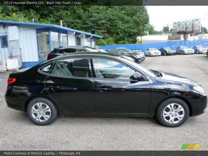 Black Noir Pearl / Gray 2010 Hyundai Elantra GLS