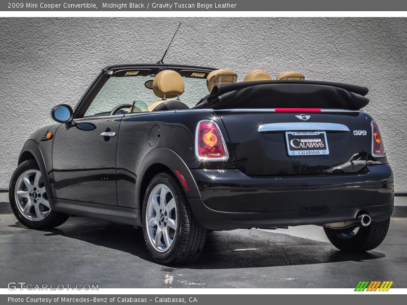 Midnight Black / Gravity Tuscan Beige Leather 2009 Mini Cooper Convertible