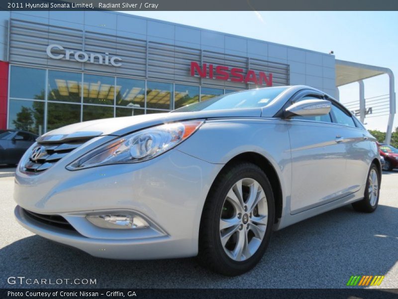 Radiant Silver / Gray 2011 Hyundai Sonata Limited