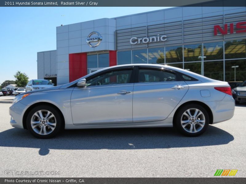 Radiant Silver / Gray 2011 Hyundai Sonata Limited