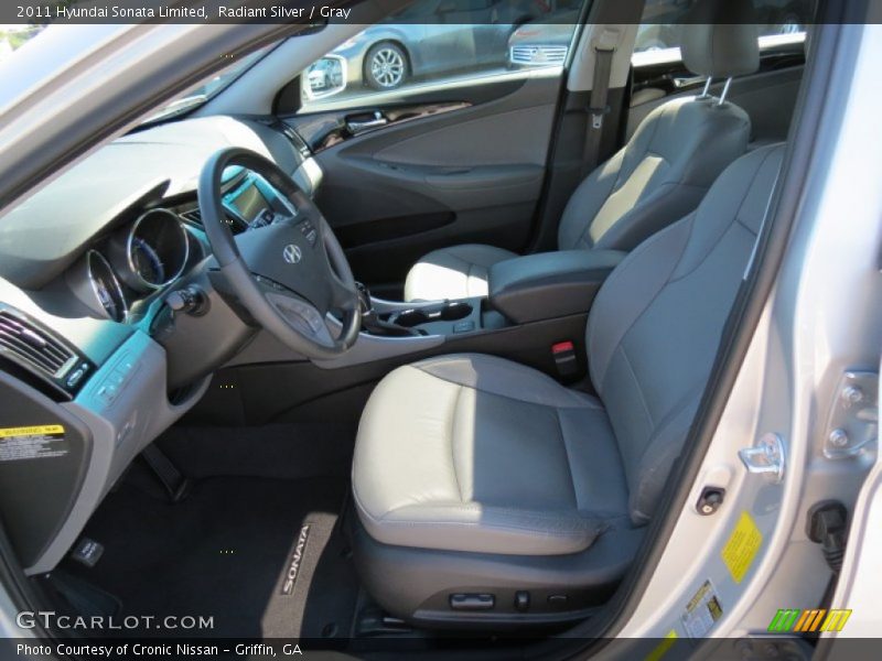 Radiant Silver / Gray 2011 Hyundai Sonata Limited