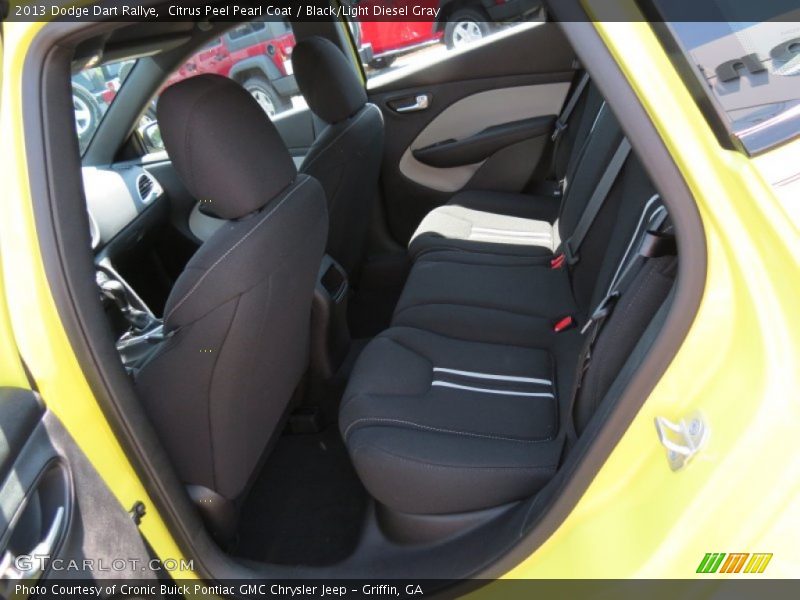 Citrus Peel Pearl Coat / Black/Light Diesel Gray 2013 Dodge Dart Rallye