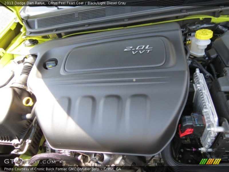 Citrus Peel Pearl Coat / Black/Light Diesel Gray 2013 Dodge Dart Rallye