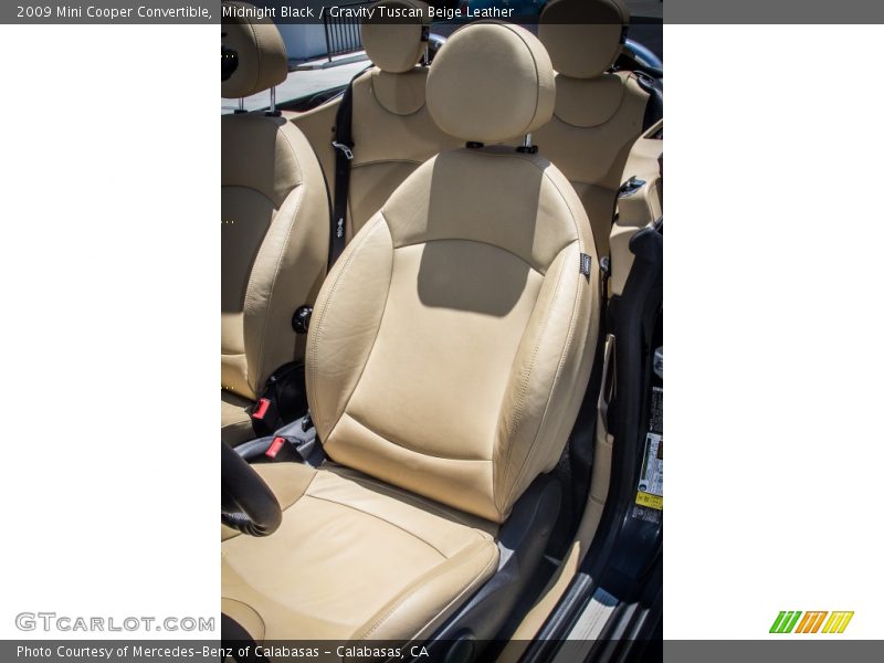 Front Seat of 2009 Cooper Convertible