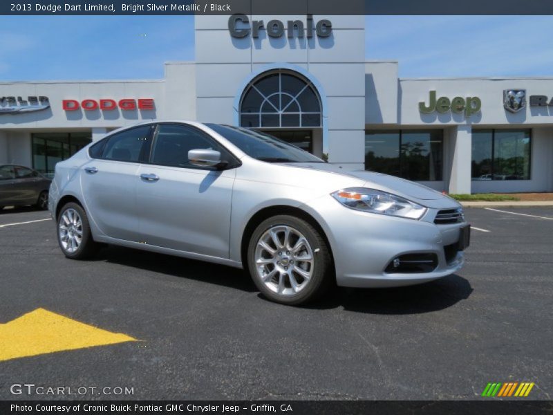 Bright Silver Metallic / Black 2013 Dodge Dart Limited