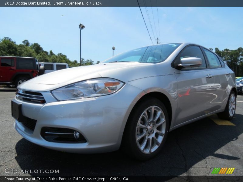 Bright Silver Metallic / Black 2013 Dodge Dart Limited