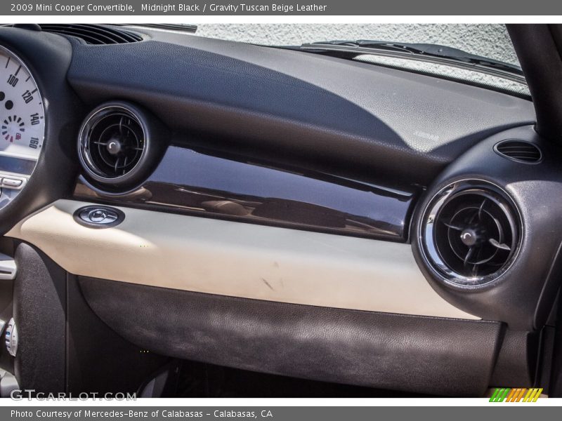 Dashboard of 2009 Cooper Convertible