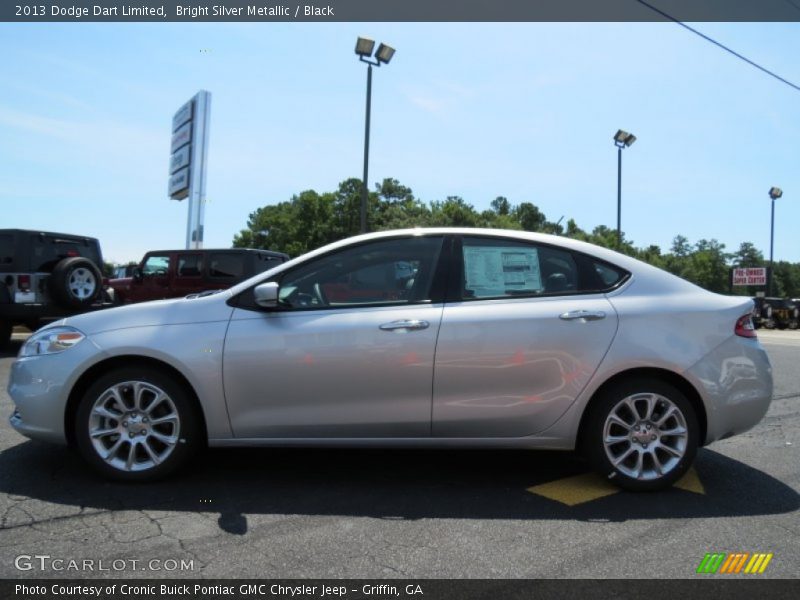 Bright Silver Metallic / Black 2013 Dodge Dart Limited