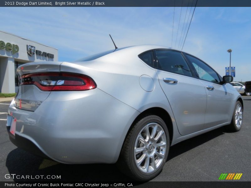 Bright Silver Metallic / Black 2013 Dodge Dart Limited