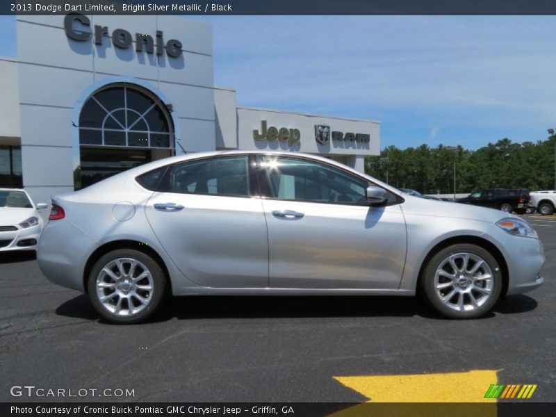 Bright Silver Metallic / Black 2013 Dodge Dart Limited