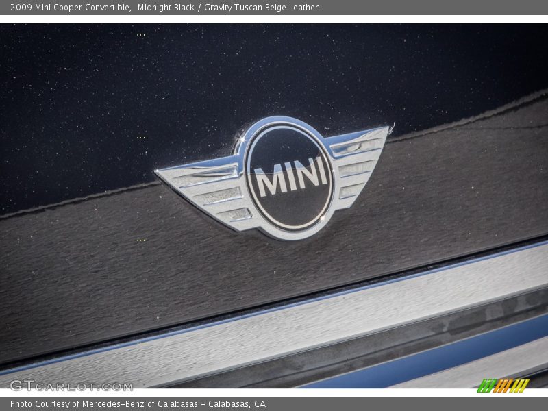 Midnight Black / Gravity Tuscan Beige Leather 2009 Mini Cooper Convertible