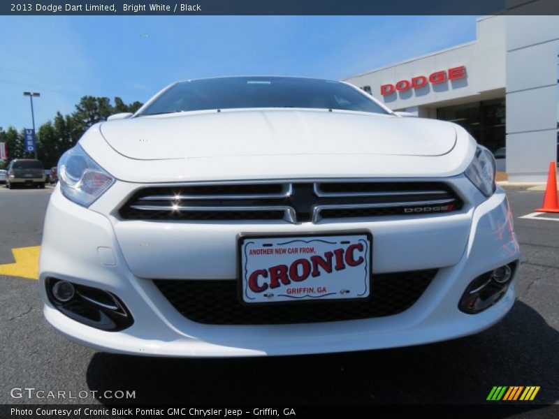 Bright White / Black 2013 Dodge Dart Limited