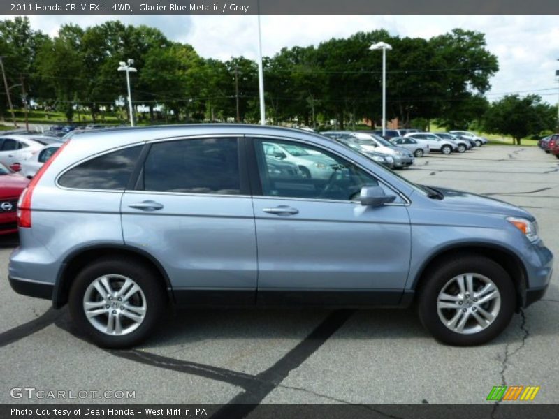 Glacier Blue Metallic / Gray 2011 Honda CR-V EX-L 4WD