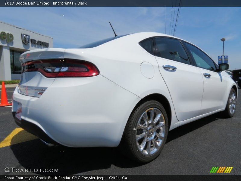 Bright White / Black 2013 Dodge Dart Limited