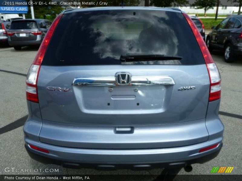 Glacier Blue Metallic / Gray 2011 Honda CR-V EX-L 4WD