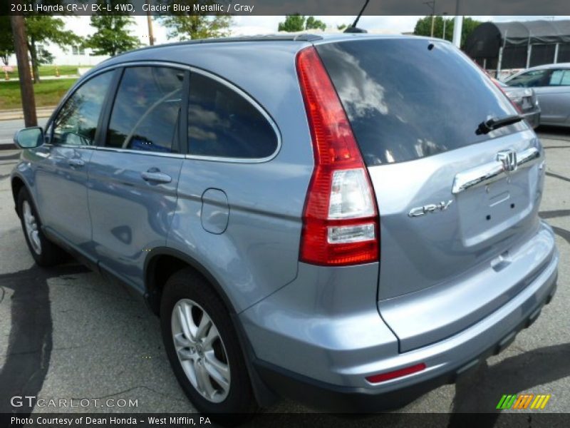 Glacier Blue Metallic / Gray 2011 Honda CR-V EX-L 4WD
