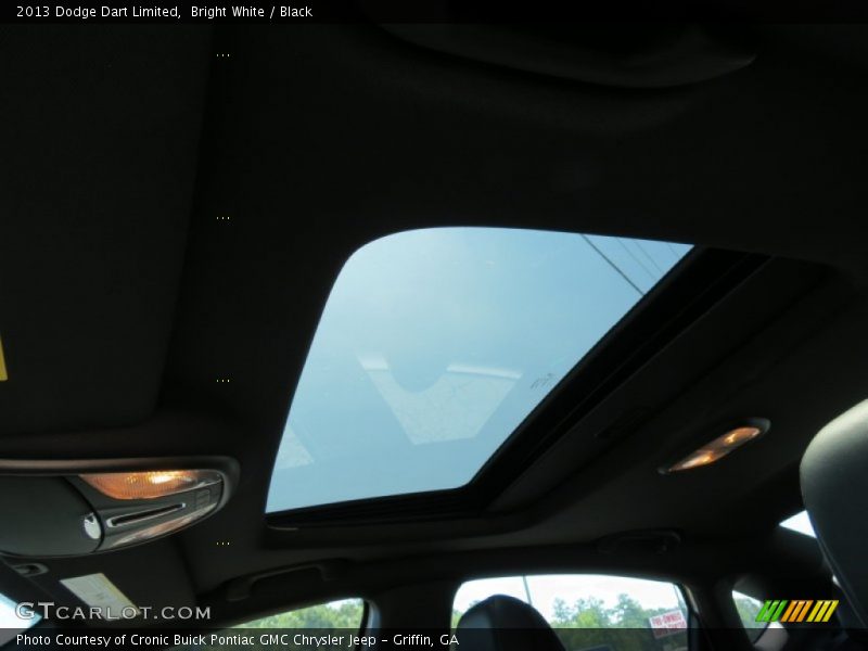 Bright White / Black 2013 Dodge Dart Limited