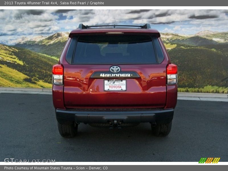 Salsa Red Pearl / Graphite 2013 Toyota 4Runner Trail 4x4