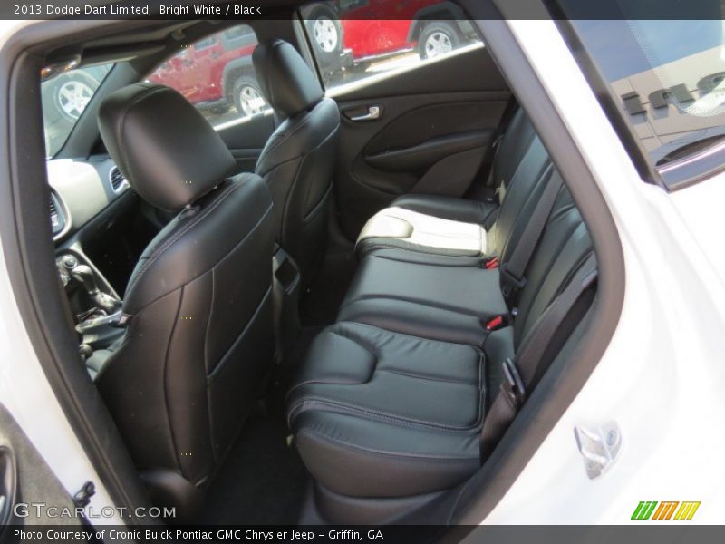 Bright White / Black 2013 Dodge Dart Limited