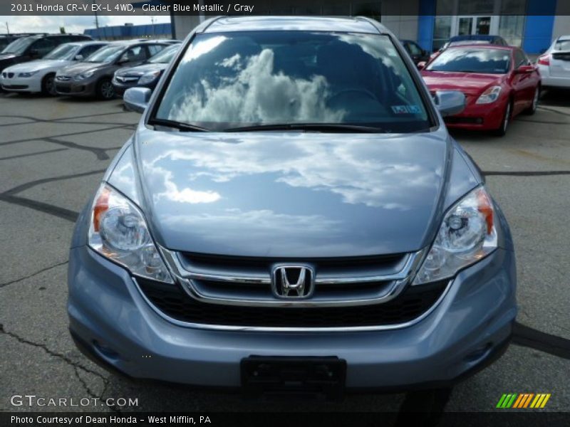Glacier Blue Metallic / Gray 2011 Honda CR-V EX-L 4WD