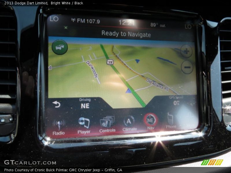 Bright White / Black 2013 Dodge Dart Limited