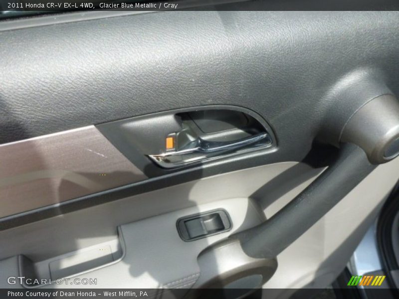 Glacier Blue Metallic / Gray 2011 Honda CR-V EX-L 4WD