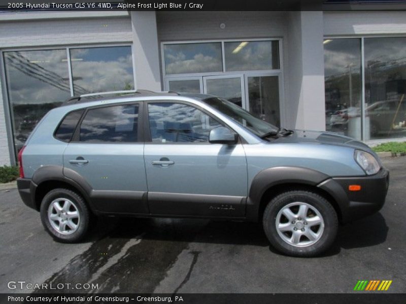 Alpine Frost Light Blue / Gray 2005 Hyundai Tucson GLS V6 4WD