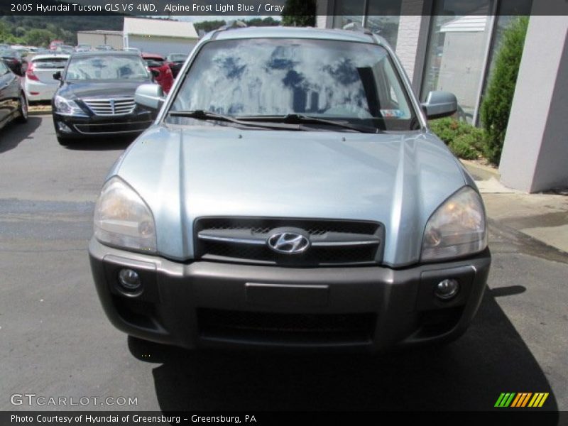 Alpine Frost Light Blue / Gray 2005 Hyundai Tucson GLS V6 4WD