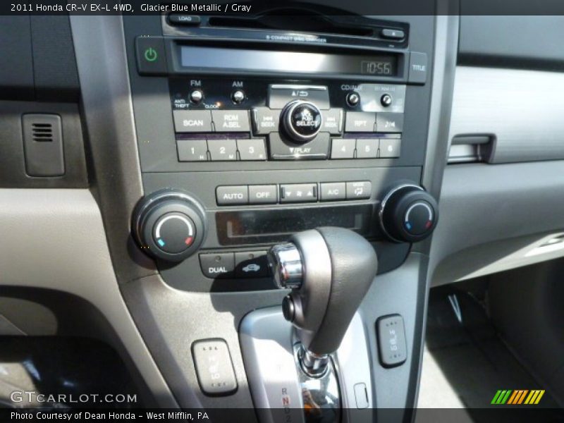 Glacier Blue Metallic / Gray 2011 Honda CR-V EX-L 4WD