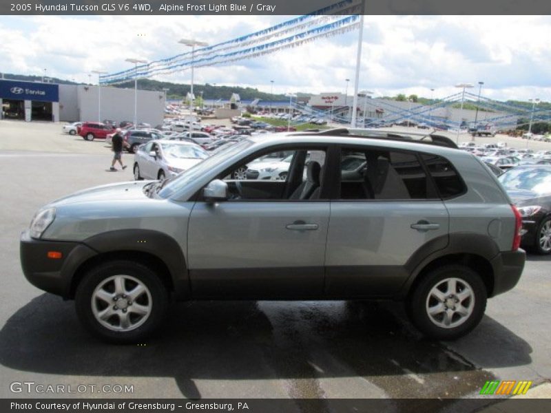 Alpine Frost Light Blue / Gray 2005 Hyundai Tucson GLS V6 4WD