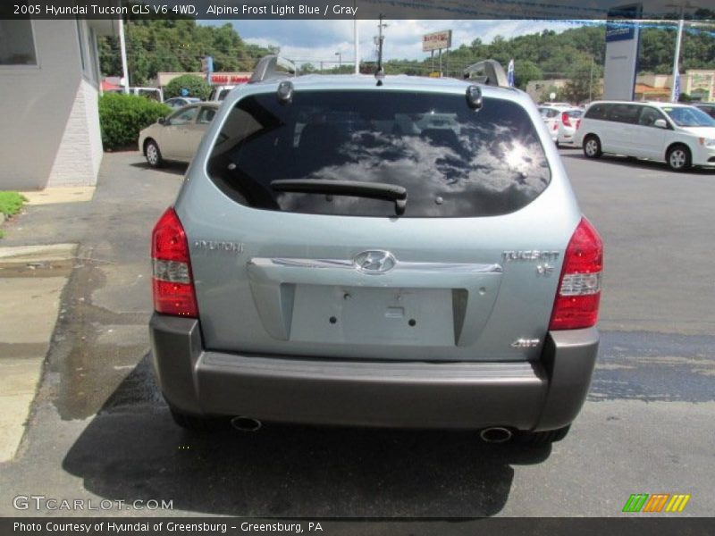 Alpine Frost Light Blue / Gray 2005 Hyundai Tucson GLS V6 4WD