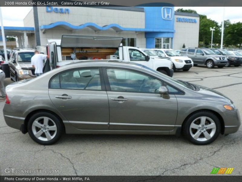 Galaxy Gray Metallic / Gray 2008 Honda Civic EX-L Sedan