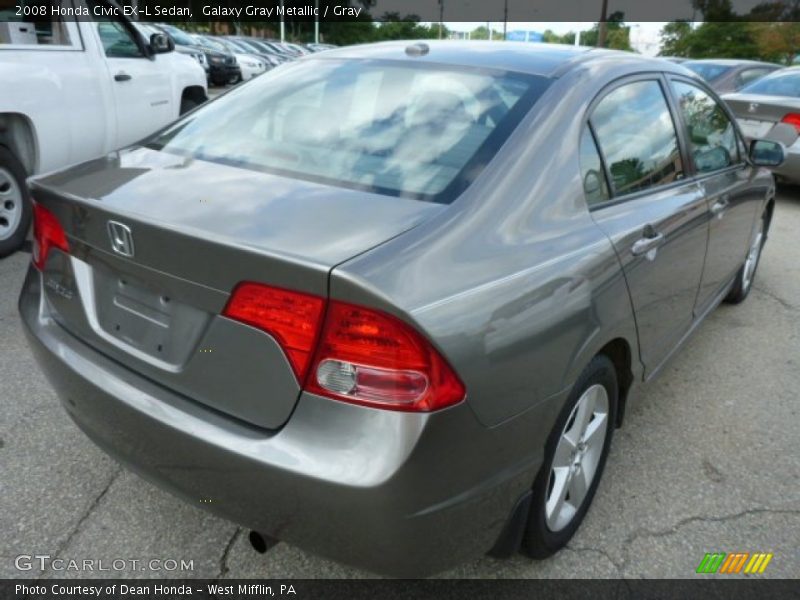 Galaxy Gray Metallic / Gray 2008 Honda Civic EX-L Sedan