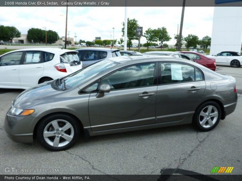 Galaxy Gray Metallic / Gray 2008 Honda Civic EX-L Sedan