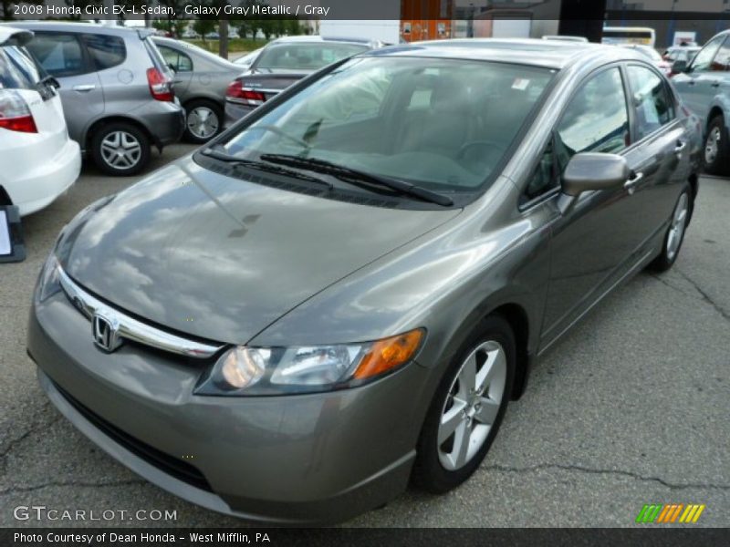Galaxy Gray Metallic / Gray 2008 Honda Civic EX-L Sedan