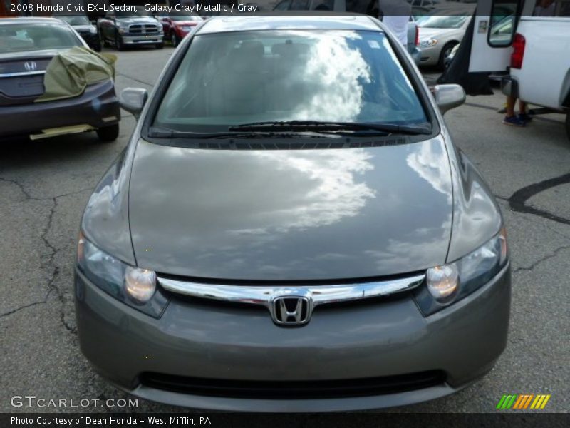 Galaxy Gray Metallic / Gray 2008 Honda Civic EX-L Sedan