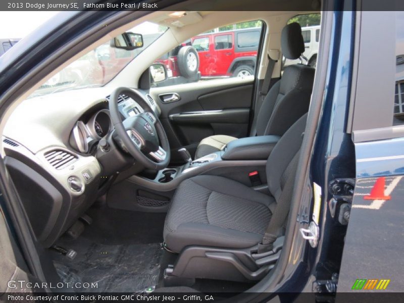 Fathom Blue Pearl / Black 2013 Dodge Journey SE