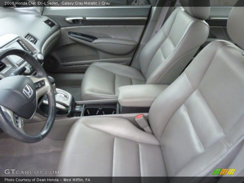 Galaxy Gray Metallic / Gray 2008 Honda Civic EX-L Sedan