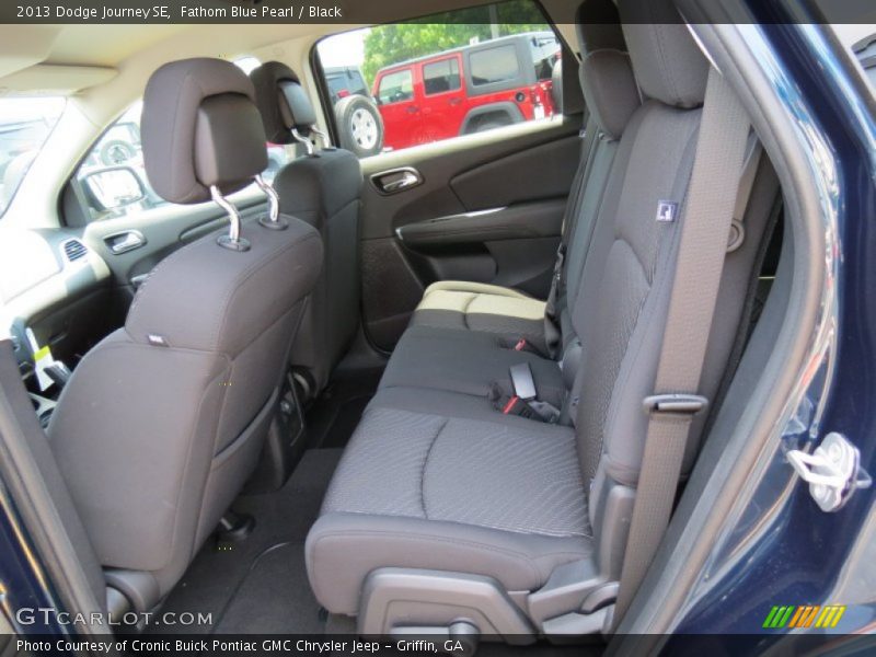 Fathom Blue Pearl / Black 2013 Dodge Journey SE
