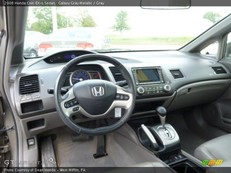 Galaxy Gray Metallic / Gray 2008 Honda Civic EX-L Sedan