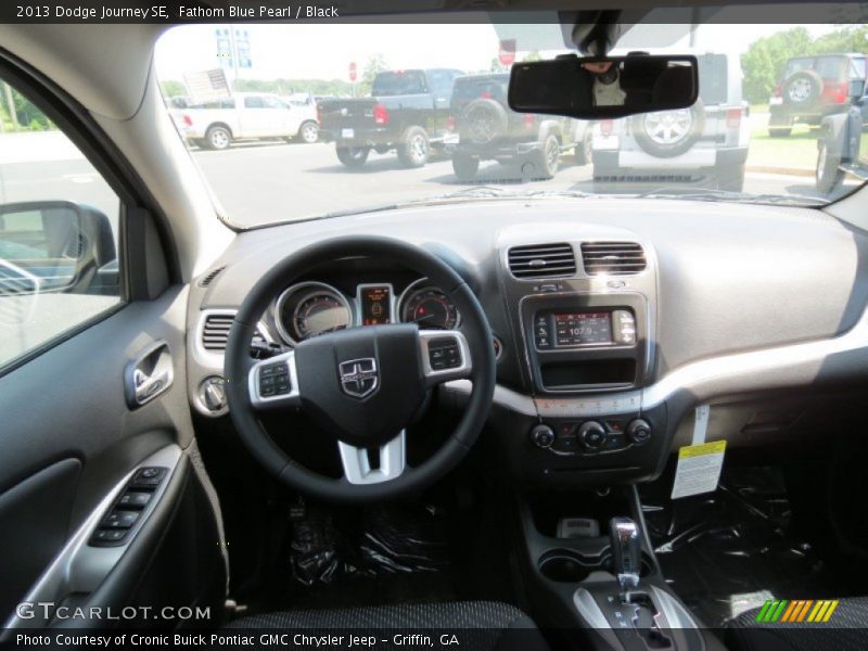 Fathom Blue Pearl / Black 2013 Dodge Journey SE