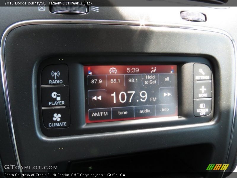 Fathom Blue Pearl / Black 2013 Dodge Journey SE