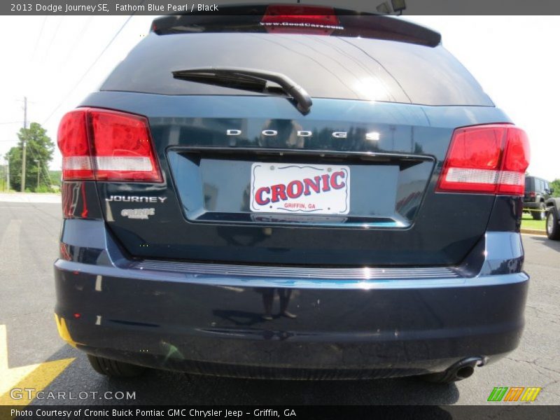 Fathom Blue Pearl / Black 2013 Dodge Journey SE