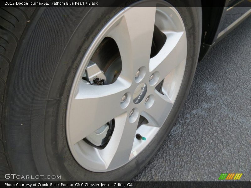 Fathom Blue Pearl / Black 2013 Dodge Journey SE
