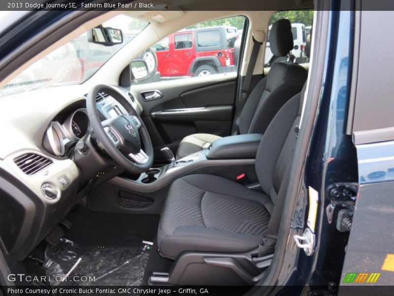 Fathom Blue Pearl / Black 2013 Dodge Journey SE
