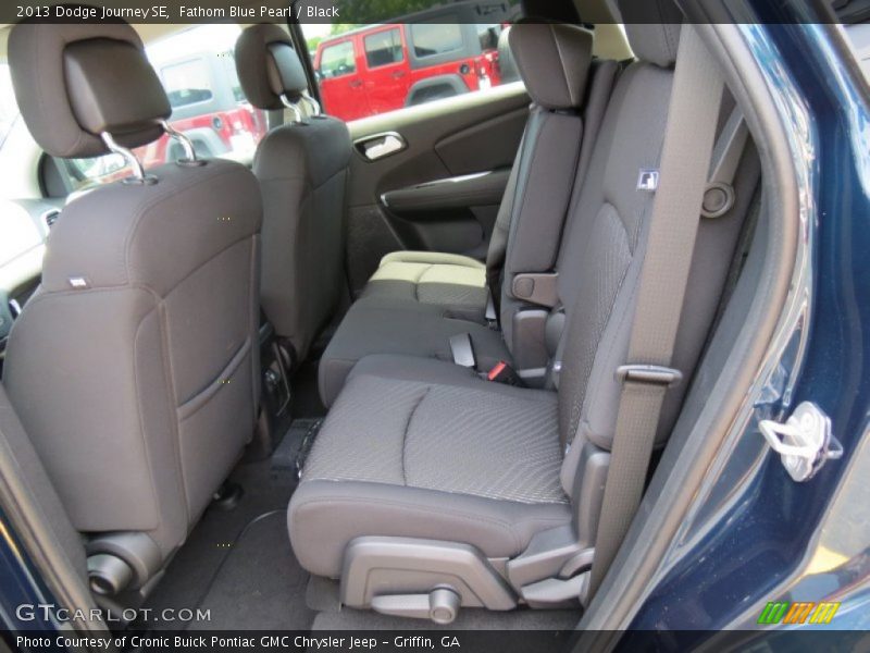Fathom Blue Pearl / Black 2013 Dodge Journey SE