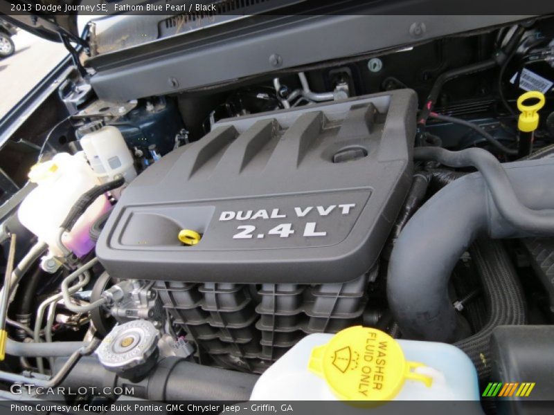 Fathom Blue Pearl / Black 2013 Dodge Journey SE