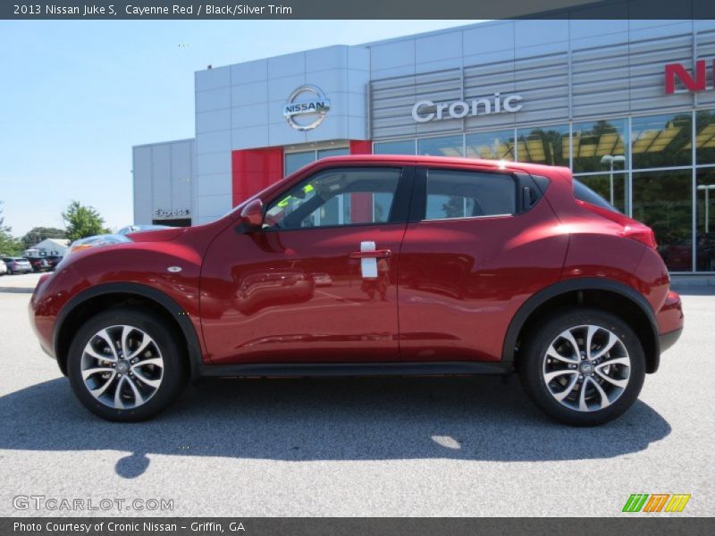 Cayenne Red / Black/Silver Trim 2013 Nissan Juke S