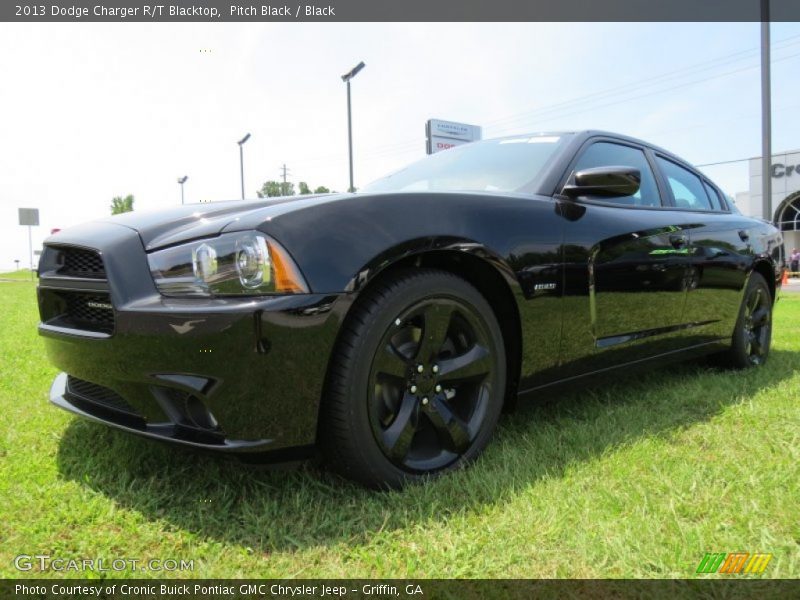 Pitch Black / Black 2013 Dodge Charger R/T Blacktop