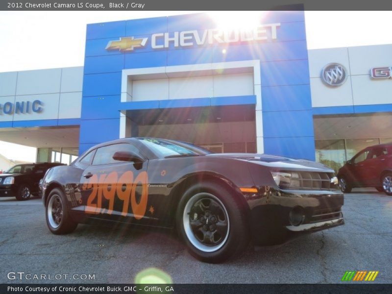 Black / Gray 2012 Chevrolet Camaro LS Coupe